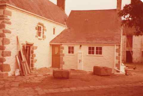 Les Buttes in the early 1980s as renovation work was beginning